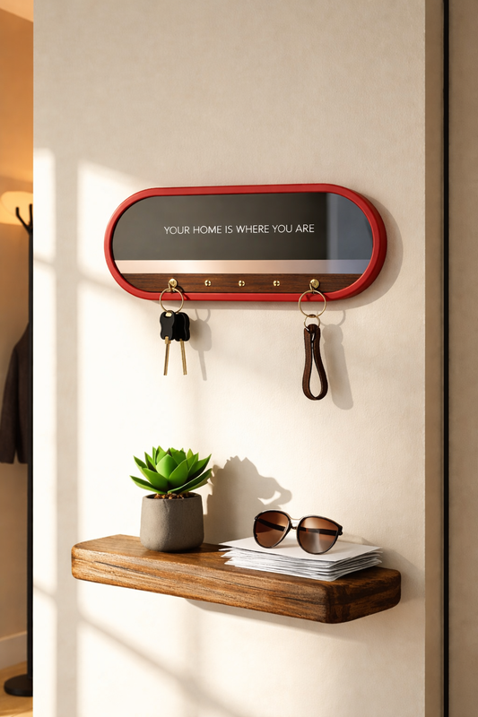 Homoz Signature Custom Quote Mirror & Key Organizer